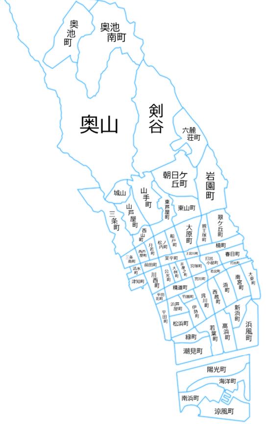 東灘区マップ