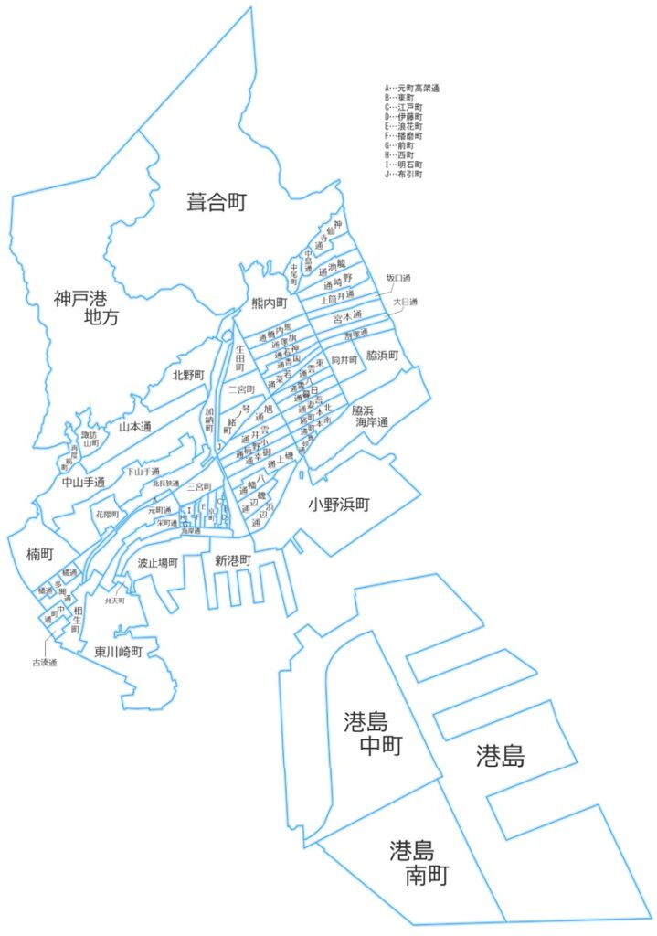 中央区のマップ